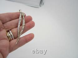 Tiffany & Co Vintage SNAKE ELSA PERETTI Sterling Silver Drop Pierced Earrings