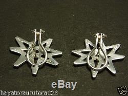Tiffany Picasso Sun Star Earrings Sterling Silver 925 Vintage Very Good