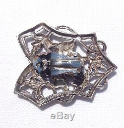 VINTAGE 1988 STEPHEN DWECK BEAUTIFUL STERLING SILVER CLIP ON With HEXAGON DROP