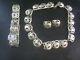 Vintage 3 Piece Sterling Silver Set Necklace Bracelet Earrings Mexico Taxco