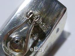 Vintage Rare Sterling Silver Ornate John Hardy Clip Earrings Pair Set