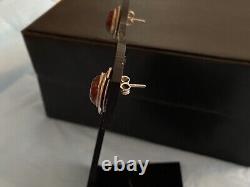VINTAGE Sterling Silver Baltic Amber Lily Pendant/Earrings & 7 Bracelet 27.6g