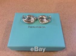 VINTAGE Tiffany & Co. Elsa Peretti Sterling Silver 925 Calla Lily Clip Earrings
