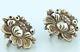 Vintage 40s Hector Aguilar Sterling Silver Earrings Signed Ha 940 Taxco
