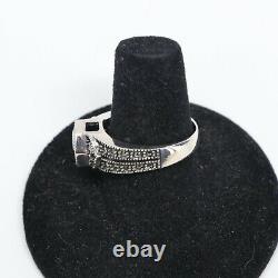 Vintage 925 Sterling Silver Garnet & Marcasite Bracelet Earrings Necklace & Ring