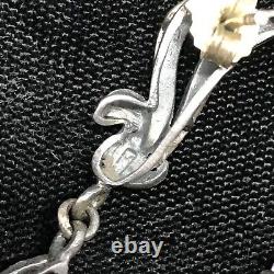 Vintage 925 Sterling Silver Marcasite & Amethyst Stunning and Elegant Earrings