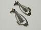 Vintage / Antique Mexican Fish Skeleton Sterling Silver Earrings Great Gift