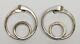 Vintage Authentic Signed Art Smith Sterling Silver Modernist Screw Back Earrings