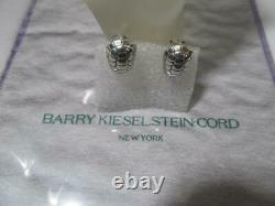Vintage Barry Kieselstein Cord Turtle (Tortoise) Sterling Silver Earrings