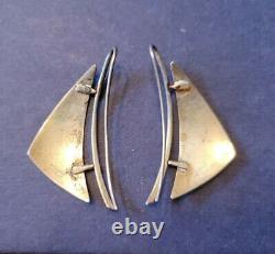 Vintage Ed Levin Sterling Silver Earrings