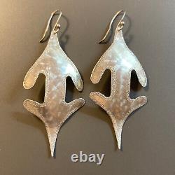 Vintage Estate Drop Dangle Earrings 925 Sterling Silver J Dale 2002 2.5 8.3g