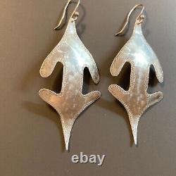 Vintage Estate Drop Dangle Earrings 925 Sterling Silver J Dale 2002 2.5 8.3g