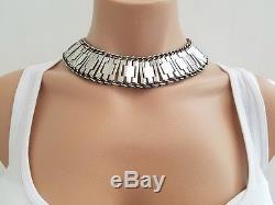 Vintage Far Fan Mexican Sterling Silver Modernist Necklace & Earrings