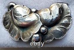 Vintage Georg Jensen Harald Nielsen sterling silver Leaf and Berries earrings
