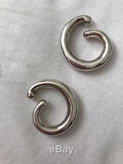 Vintage Georg Jensen Sterling Silver earrings Designed by Andreas Mikkelsen