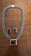Vintage Heavy Sterling Amber L S Necklace And Earrings 159 Grams Total