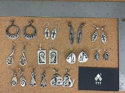 Vintage Hopi Sterling Silver Earrings Lot 1 Sold individually on Request