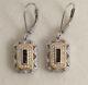 Vintage Jewellery Sterling Silver And Gold Earrings Antique Deco Jewelry
