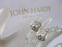 Vintage John Hardy 18K Gold Sterling Silver Jaisalmer Omega & Post Earrings