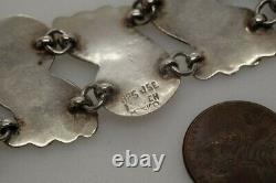 Vintage Mexican Sterling Silver Necklace Bracelet & Earrings Suite
