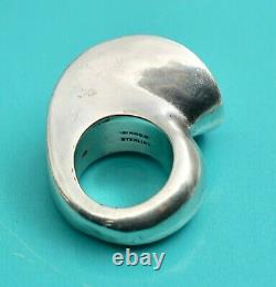 Vintage Modernist Sterling Silver Ring Signed Patricia Von Musulin 28.5 g