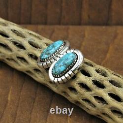 Vintage Navajo Sterling Silver Turquoise Earrings By Mary Marie Yazzie Lincoln