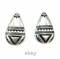 Vintage Old Pawn Navajo Sterling Silver Multi Stone Earring Lot