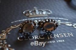 Vintage Rare GEORG JENSEN 925 Sterling Silver Ear clips no 81 Earrings Danish