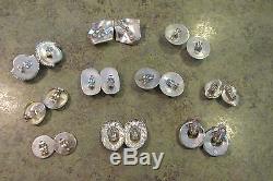 Vintage Retro Sterling Silver Clip-On Earring Lot of 10