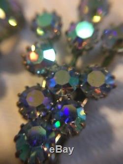 Vintage Rhinestone Earrings Lot Clip On Sterling Costume 28 Pairs Weiss Vogue