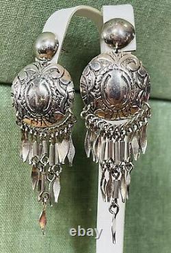 Vintage Signed Kristine Algreen-Petersen KAP Dangle Earrings Denmark Sterling