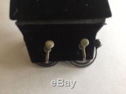 Vintage Signed V. A. Mexico Sterling Silver 925 Earrings TAXCO