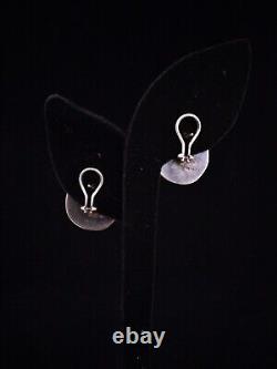 Vintage Sterling Silver 925 Chunky Teardrop Studs withClip Earrings Made in Mexico