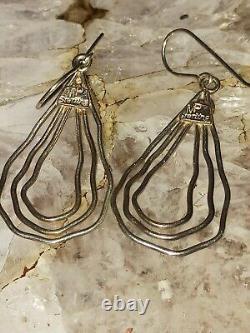 Vintage Sterling Silver 925 Dangle Earrings Makers Mark