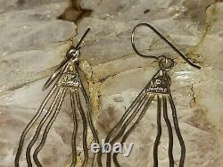 Vintage Sterling Silver 925 Dangle Earrings Makers Mark