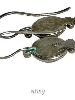 Vintage Sterling Silver 925 Earrings And Ring Set Purple Amethyst Stone