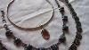 Vintage Sterling Silver Jewelry Featuring Amber Necklace