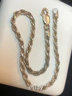 Vintage Sterling Silver Lot Bracelet Italy Otc & Earrings Hoops
