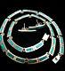 Vintage Sterling Silver Malachite Necklace & Earrings 925 Mexico Taxco 31 Grm