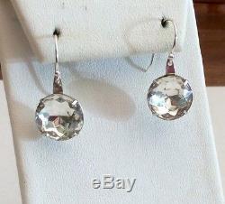 Vintage Sterling Silver Up-Cycled Paste Earrings