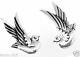 Vintage Style Rodriguez Taxco Mexican 950 Sterling Silver Bird Earrings Mexico