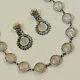 Vintage Taxco Mexico Sterling Silver Necklace Earrings Set Tp-87 925 61.2 G