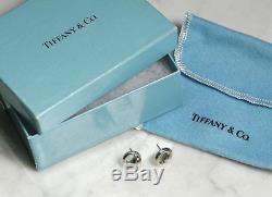 Vintage TIFFANY & CO Eternal Circle Peretti Earrings. Teardrop Sterling Silver