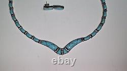 Vintage Taxco Mexico Sterling Silver 950 Necklace, Bracelet, Earrings Set