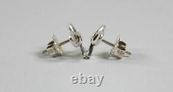 Vintage Tiffany & Co. BOW Stud Earrings, Sterling Silver 925
