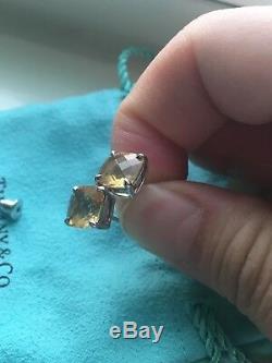 Vintage Tiffany & Co Citrine Sparklers earrings in sterling silver