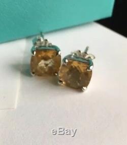 Vintage Tiffany & Co Citrine Sparklers earrings in sterling silver
