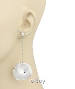Vintage Tiffany & Co. Sterling SilverConcave Disc Shape Drop Dangle Earrings