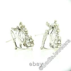 Vintage Tiffany & Co. Sterling Silver Detailed Bumble Bee with Bead Work Earrings