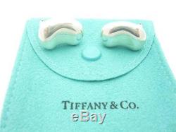 Vintage Tiffany & Co. Sterling Silver Elsa Peretti Bean Clip On Earrings